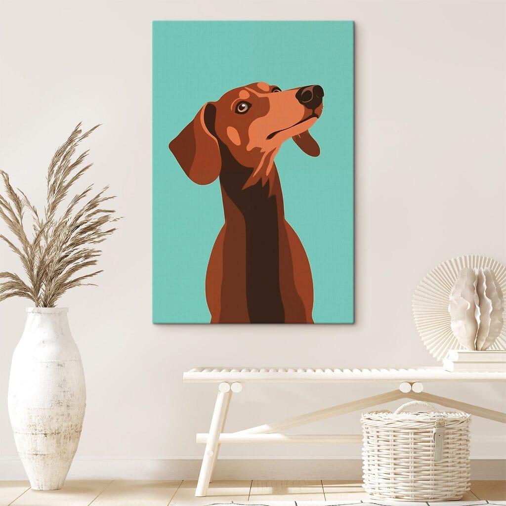 Dog with its head up Dog with its head up