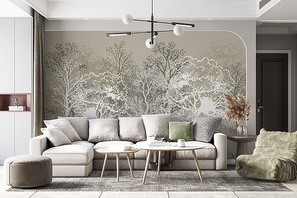 Group of trees in a forest