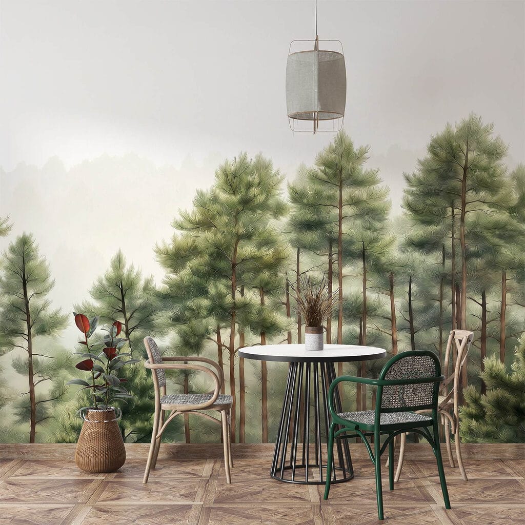 Group of trees in a forest Group of trees in a forest