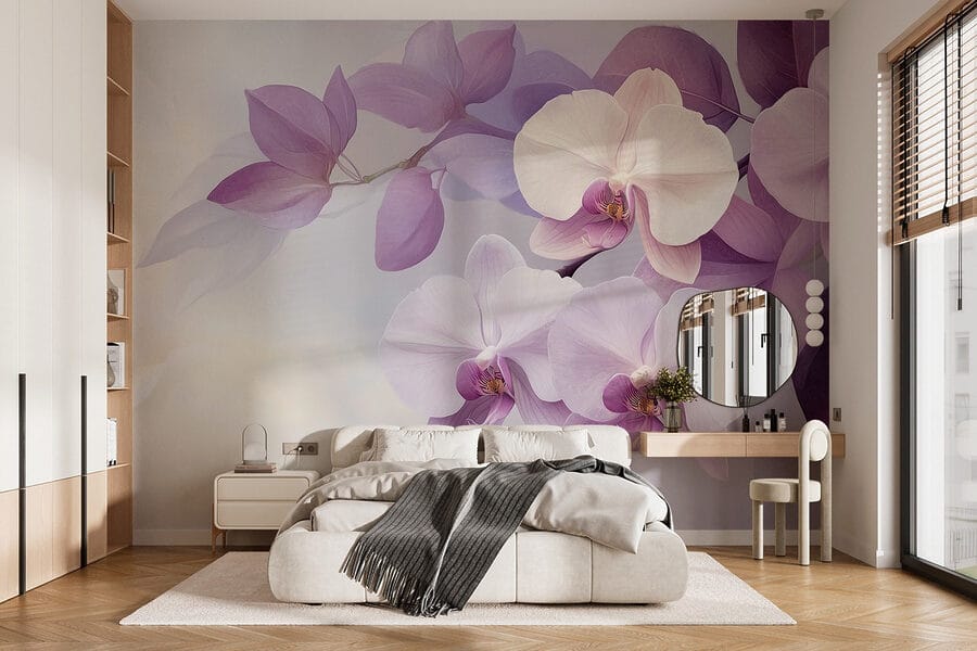 Fototapeta Jemné orchideje v jemných odstínech