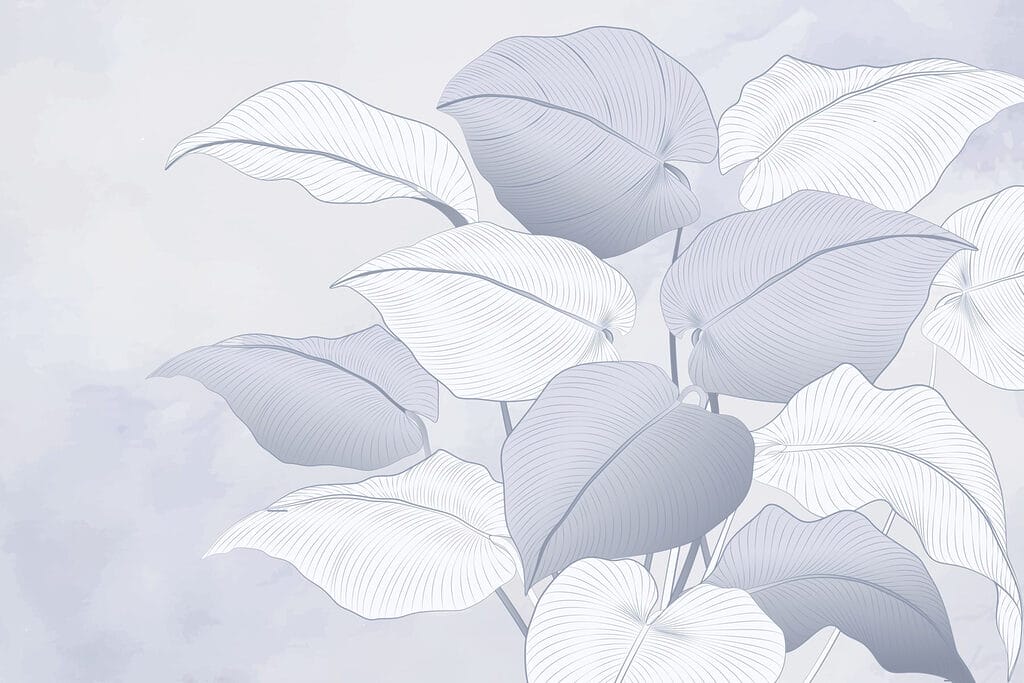 Delicate leaves in soft hues Delicate leaves in soft hues