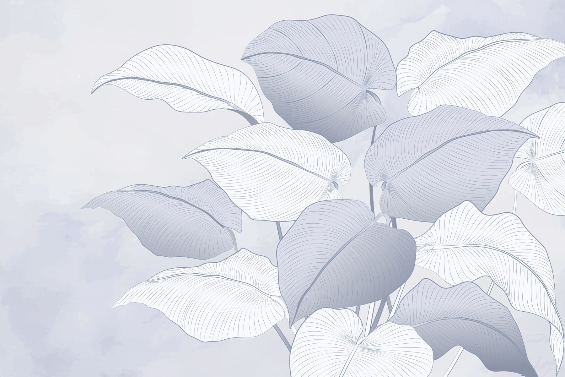 Delicate leaves in soft hues Delicate leaves in soft hues