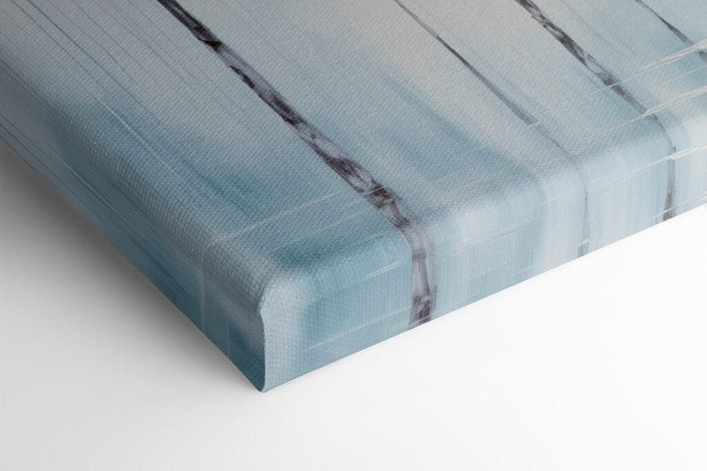 Painting of trees in a lake