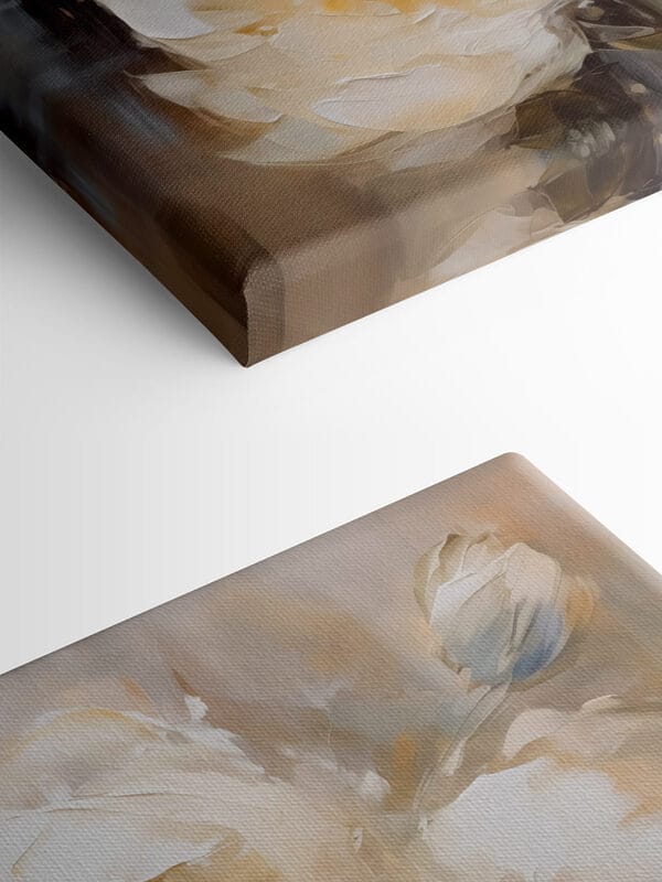 Malba bílých květin Malba bílých květin