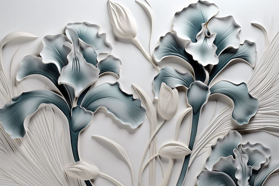 Wall murals Nature's beauty in elegant texture.