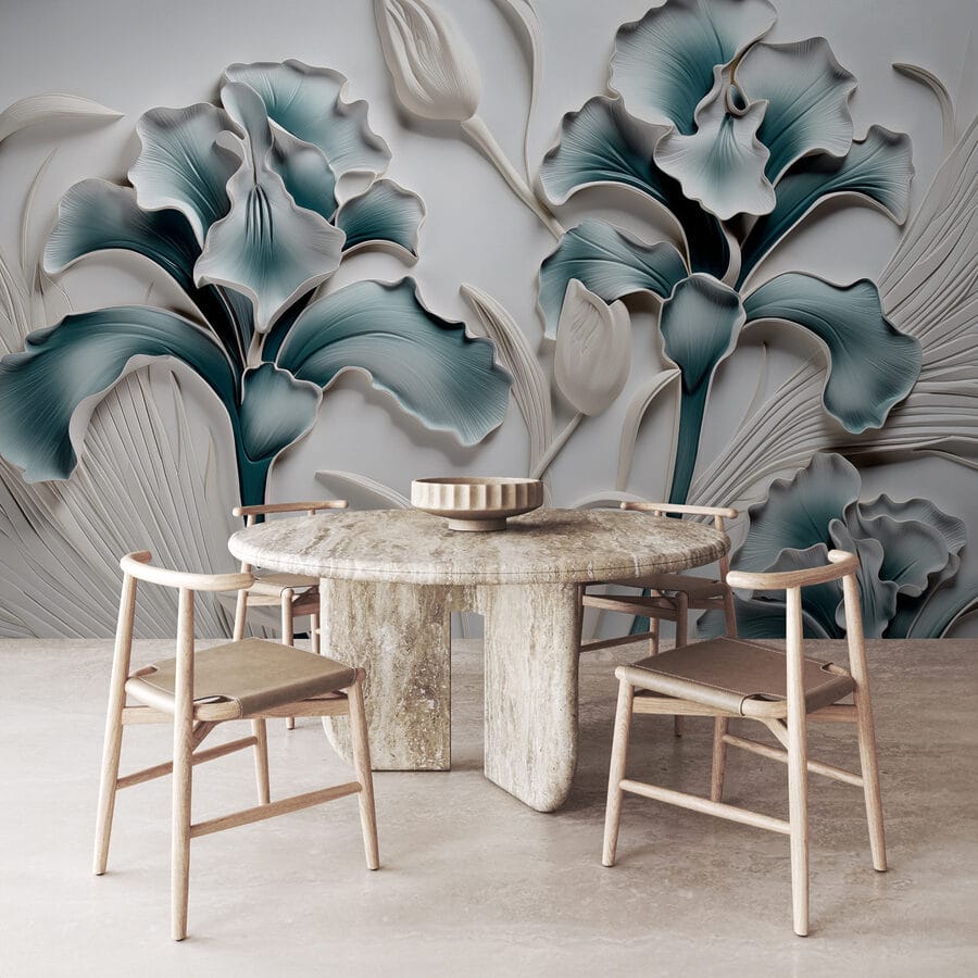 Wall murals Nature's beauty in elegant texture.