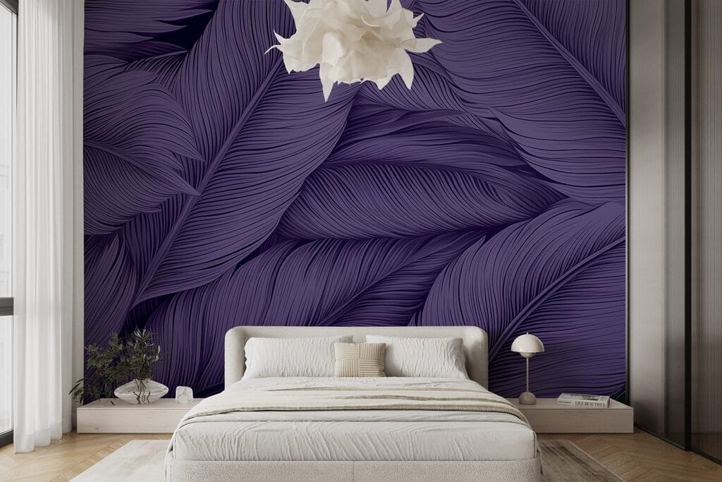 Lush leaves in deep purple hues Lush leaves in deep purple hues