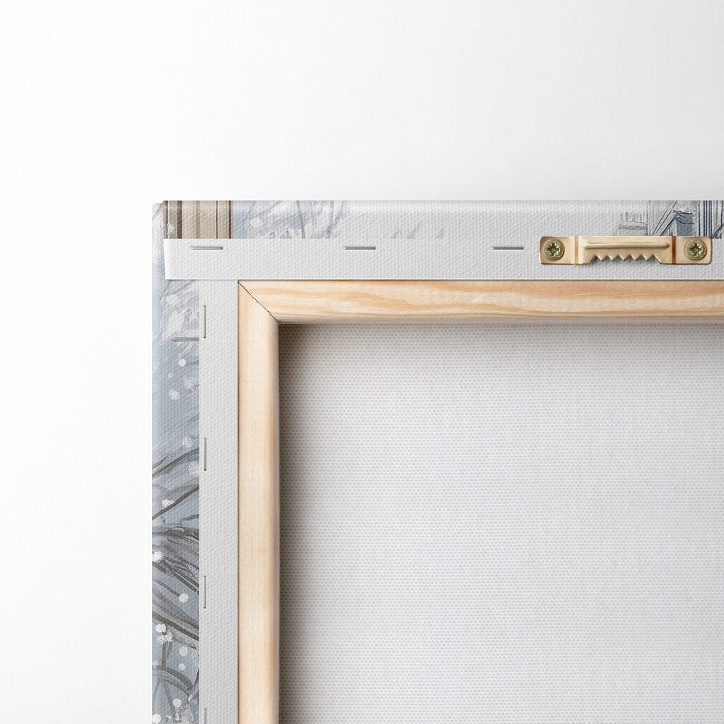 Couple of cups of coffee on a balcony with snow and buildings Couple of cups of coffee on a balcony with snow and buildings