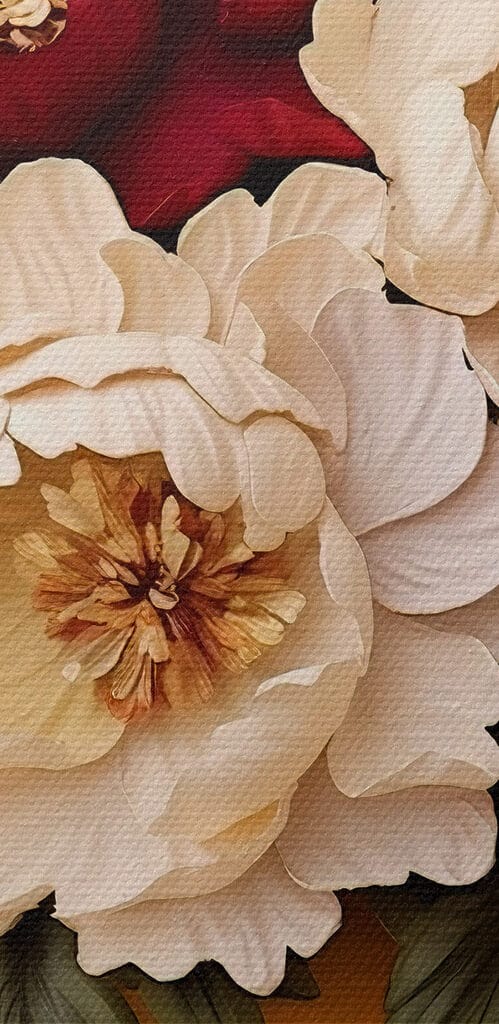 Vase of flowers on a table
