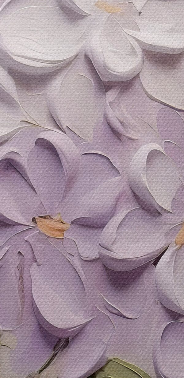 Painting of flowers on a white surface Painting of flowers on a white surface