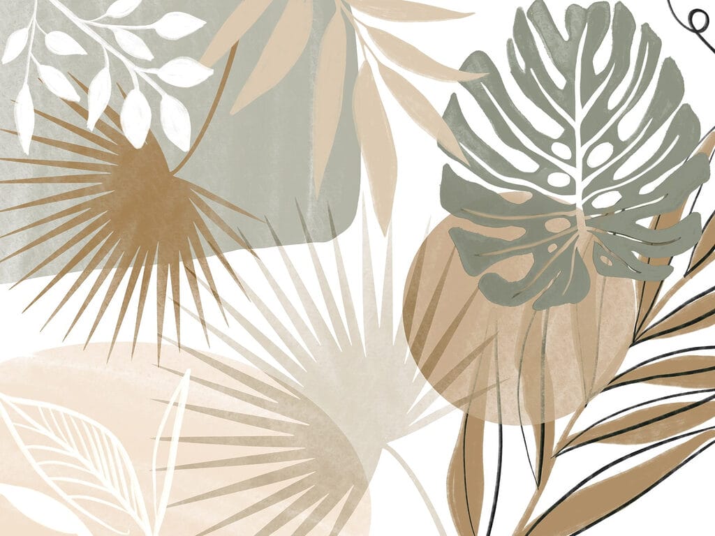 Abstraktní botanický design inspirovaný přírodou Abstraktní botanický design inspirovaný přírodou