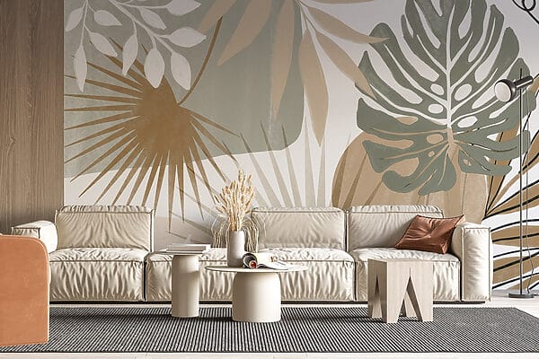 Abstraktní botanický design inspirovaný přírodou Abstraktní botanický design inspirovaný přírodou
