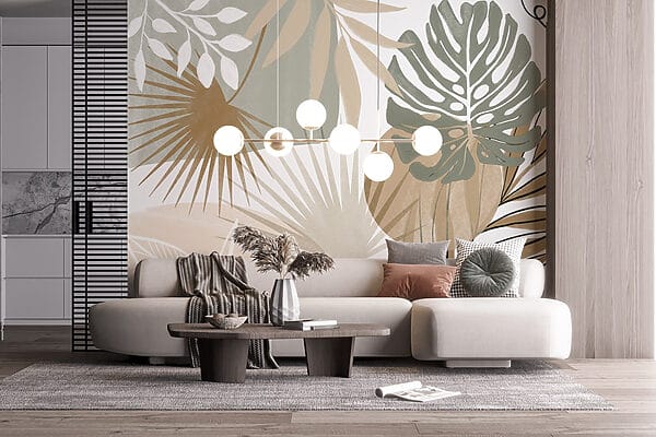 Abstraktní botanický design inspirovaný přírodou Abstraktní botanický design inspirovaný přírodou