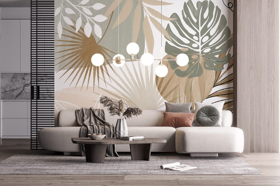 Abstraktní botanický design inspirovaný přírodou