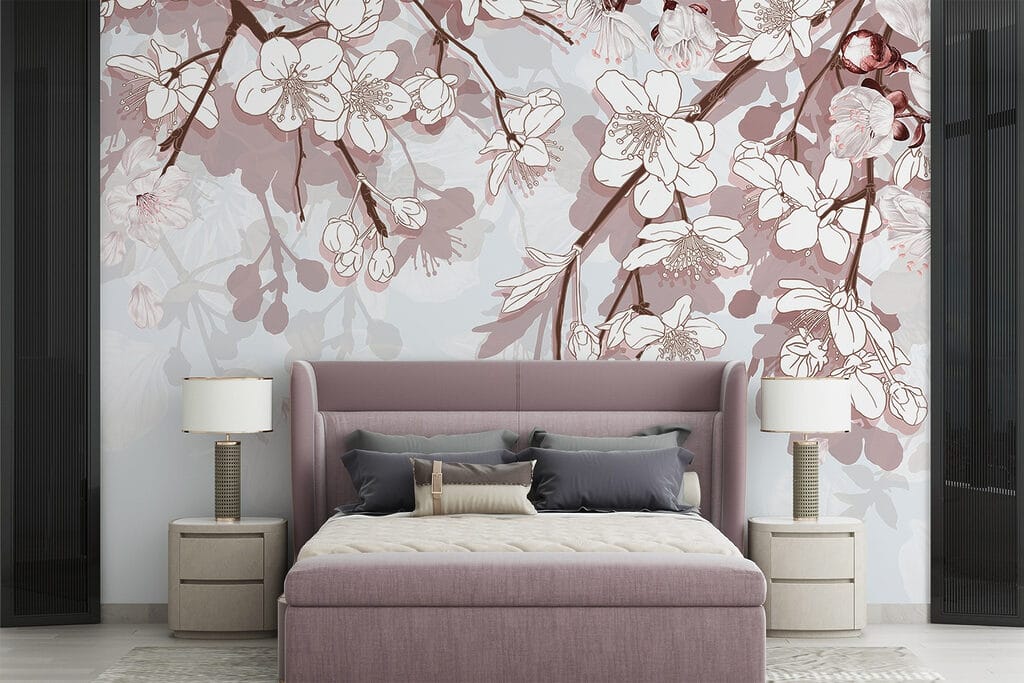 Delicate blossoms in soft hues