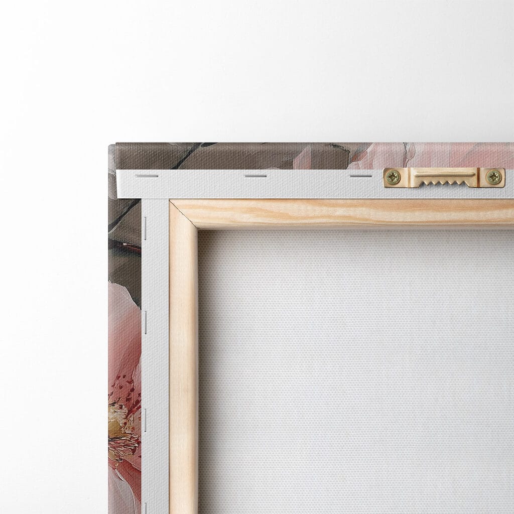 Painting of pink flowers