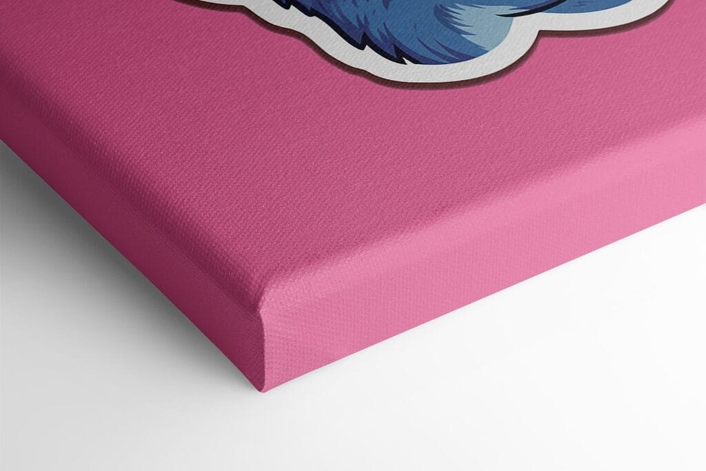 Sticker of a cat with its mouth open