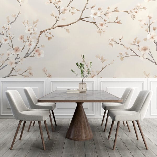 Delicate blossoms on elegant branches