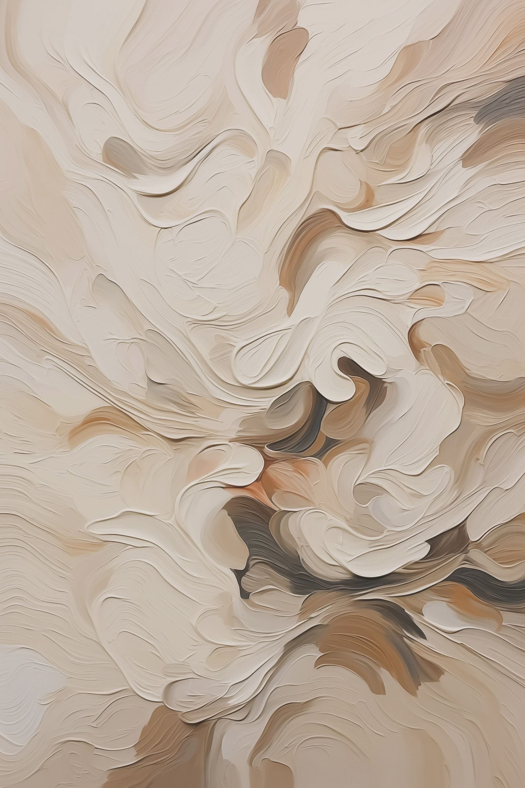 Soft hues in flowing abstraction