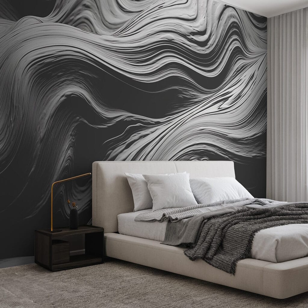 Flowing textures in monochrome tones Flowing textures in monochrome tones