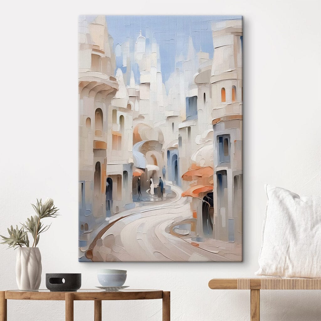 Painting of a city