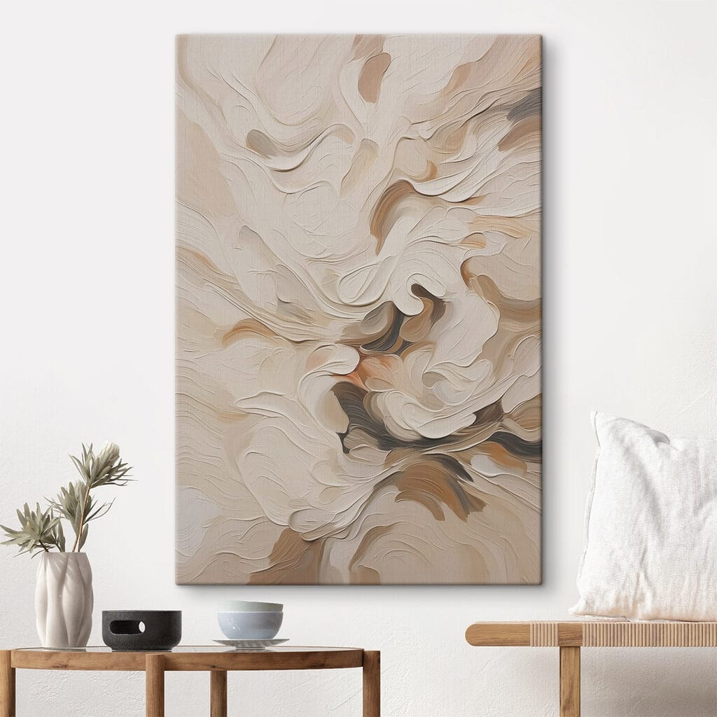 Soft hues in flowing abstraction