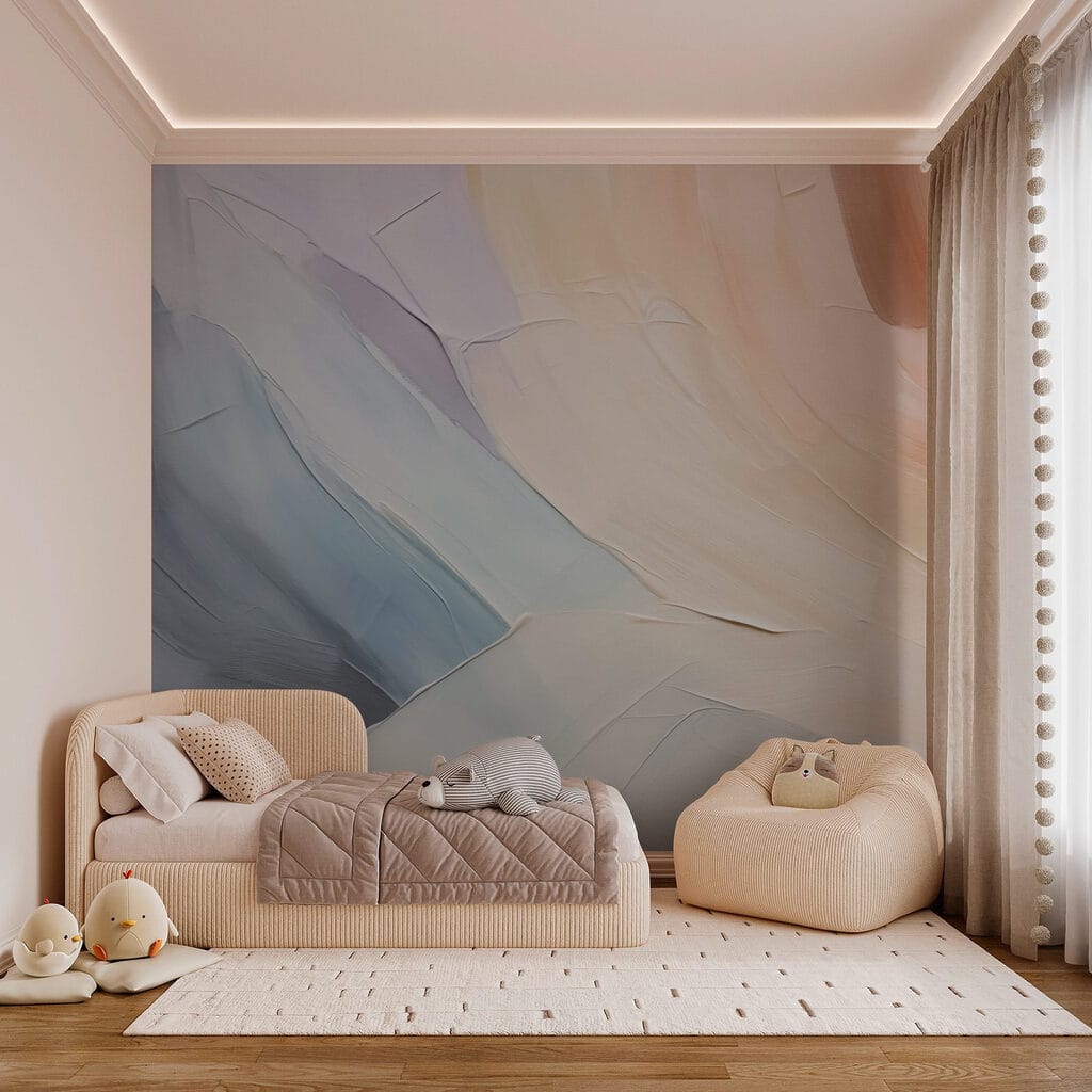 Abstract waves in soft colors Abstract waves in soft colors