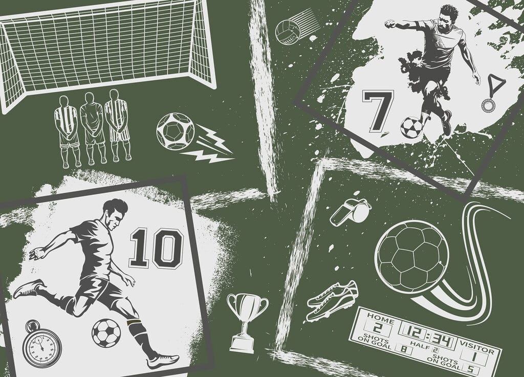 Koláž z různých sportovních snímků Koláž z různých sportovních snímků