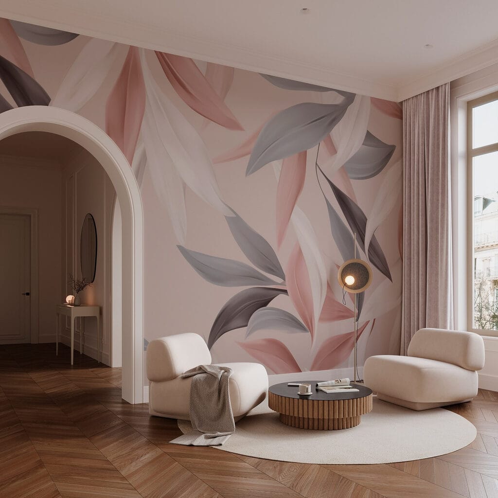 Delicate leaves in soft colors Delicate leaves in soft colors