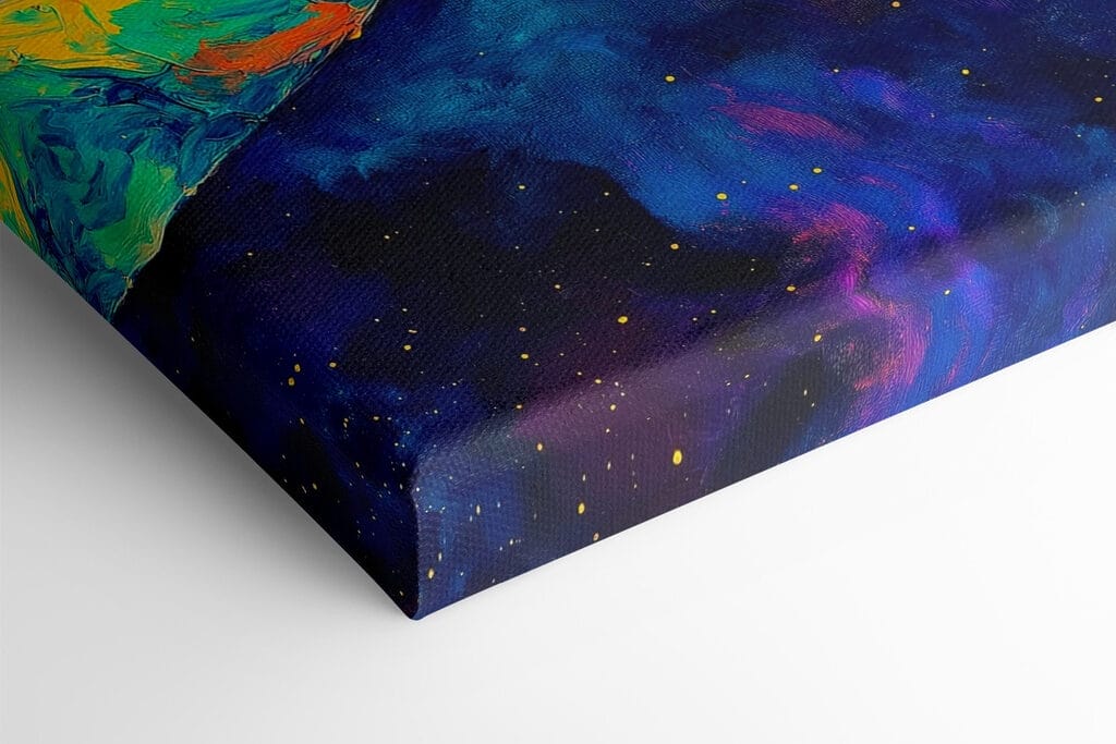 Painting of two hands touching each other