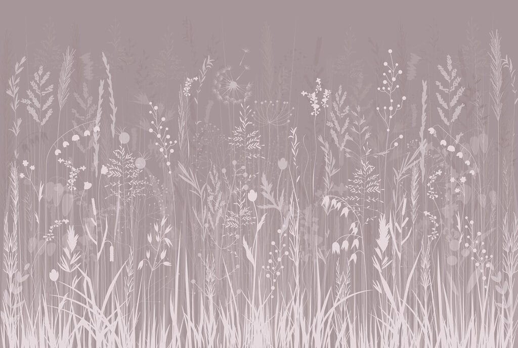 Field of flowers and grass