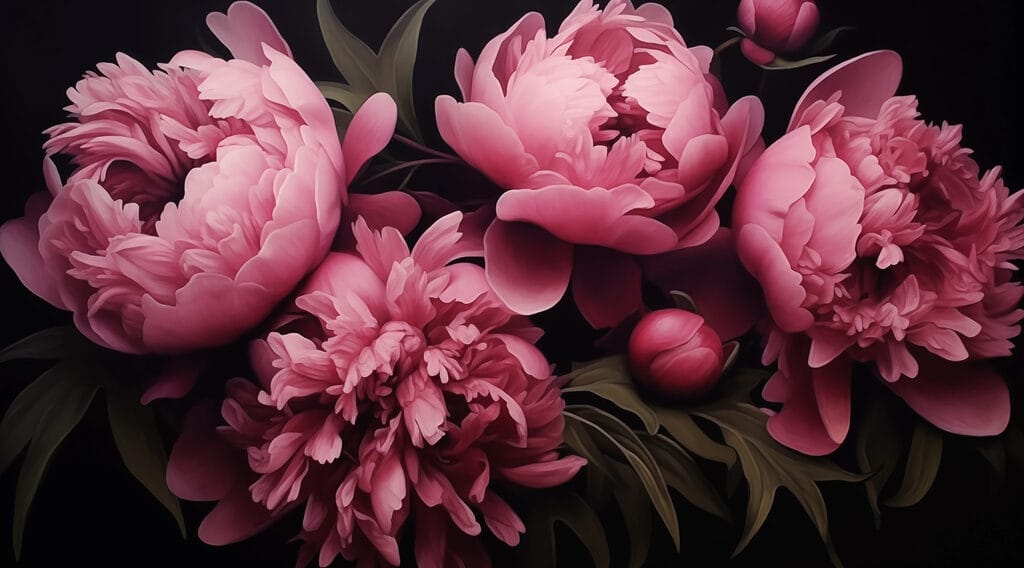 Elegant pink petals in harmony