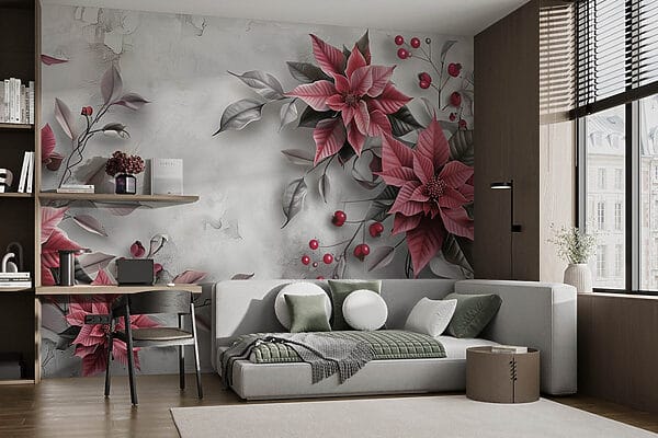 Květinová elegance na tlumeném pozadí Květinová elegance na tlumeném pozadí