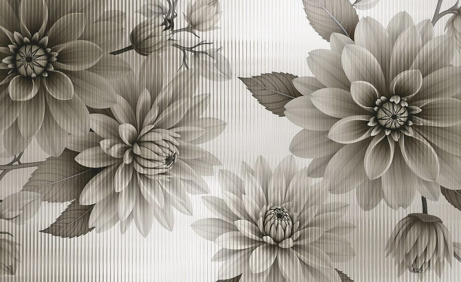 Elegantní květinový design v tlumených tónech