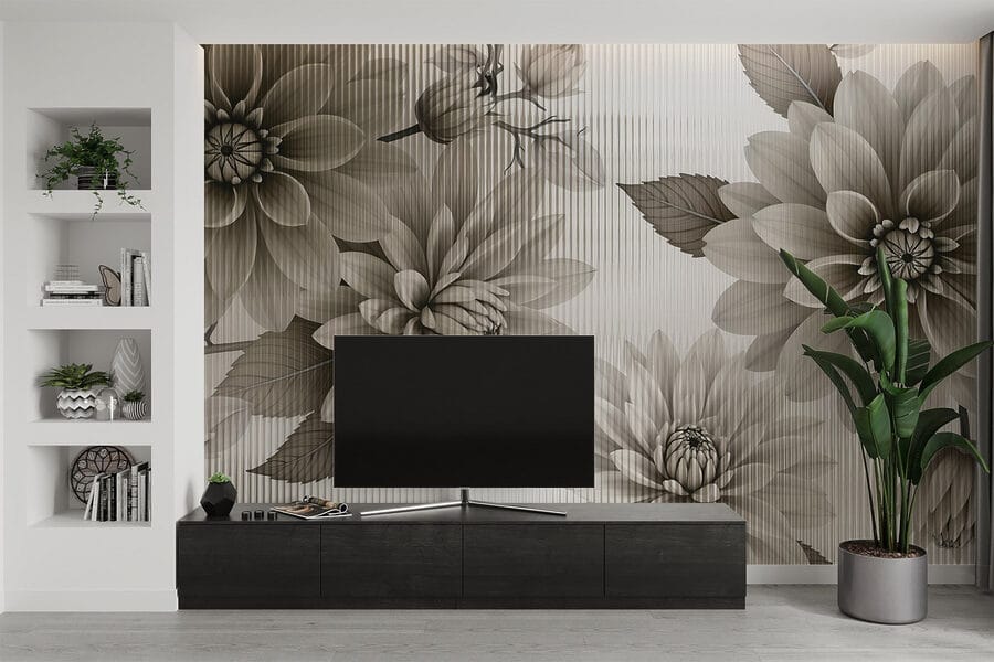Elegantní květinový design v tlumených tónech