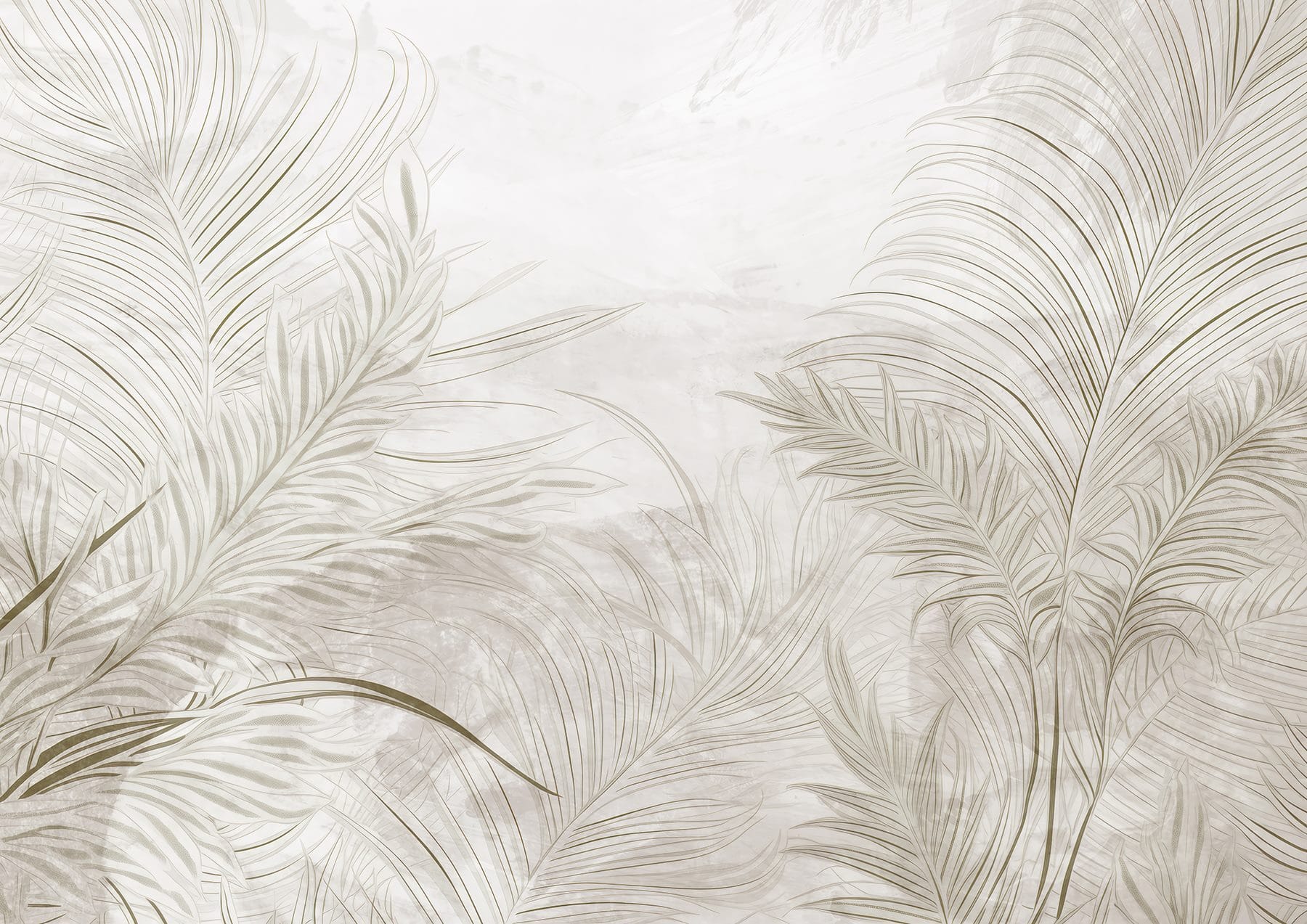 White background with leaves