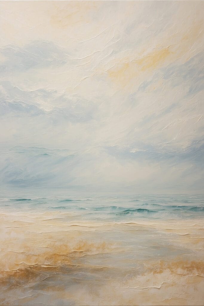 Painting of a beach