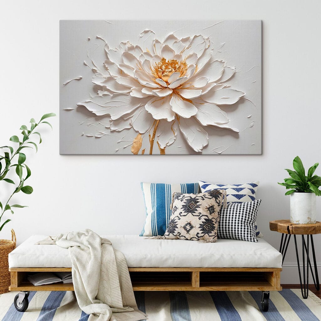 Elegant flower in soft textures