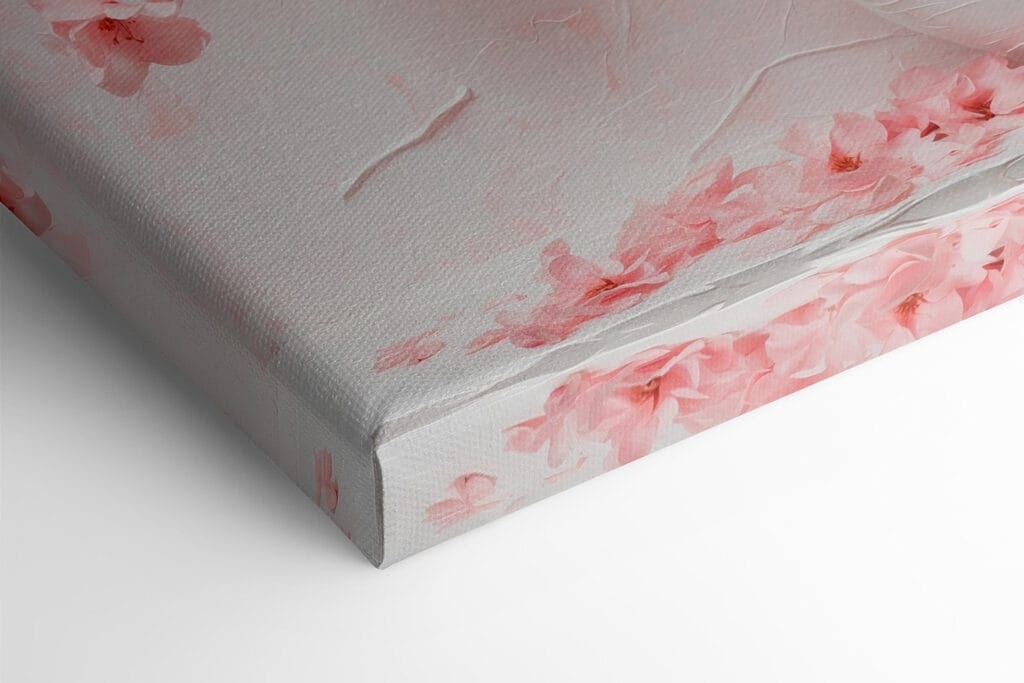 Vase with pink flowers