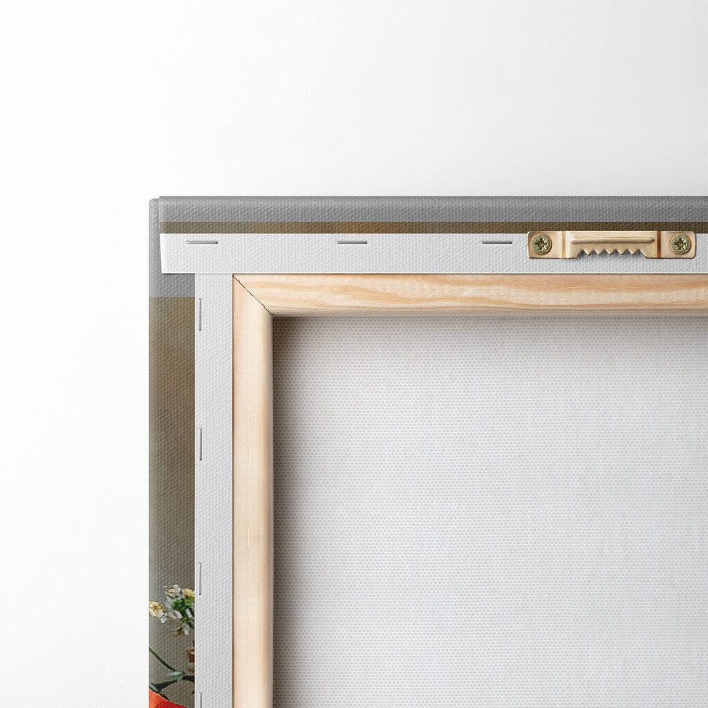 Vase with colorful flowers