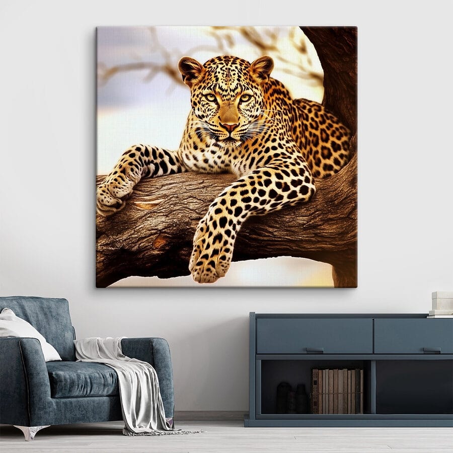 Obraz Leopard ležící na větvi stromu - Image 2
