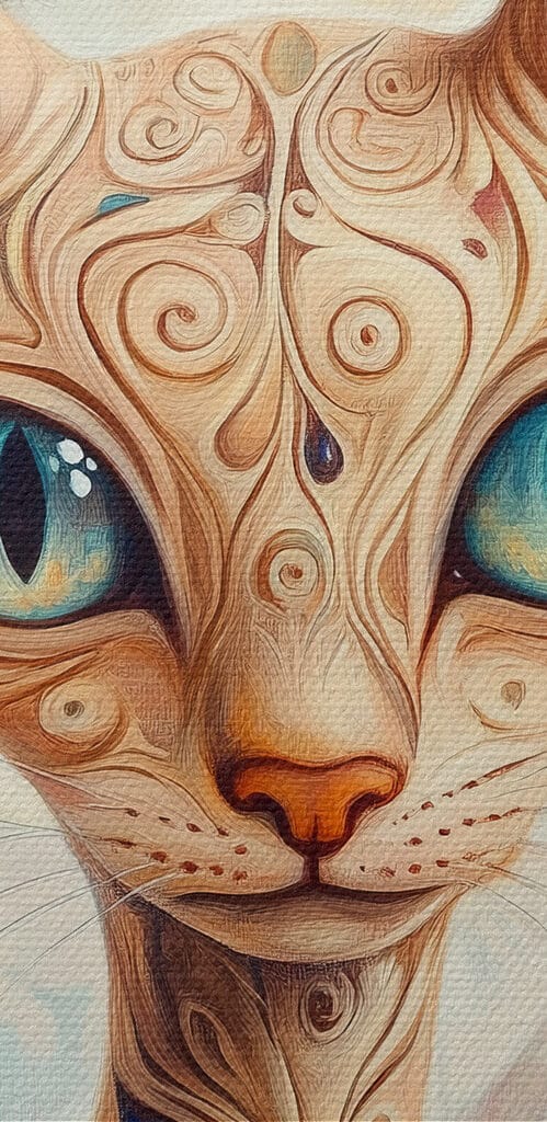 Cat with a tattoo on it Cat with a tattoo on it