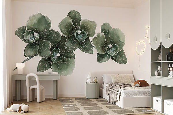 Three elegant orchids in harmony Three elegant orchids in harmony
