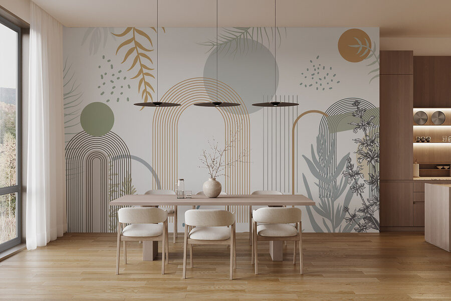 Grafický design rostlin a listů