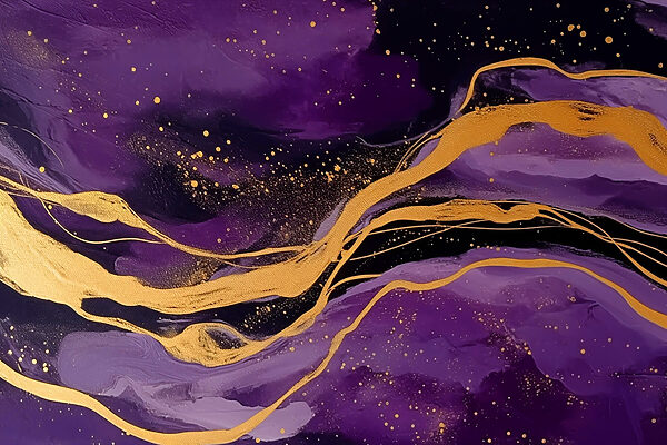 Abstract waves in deep hues Abstract waves in deep hues