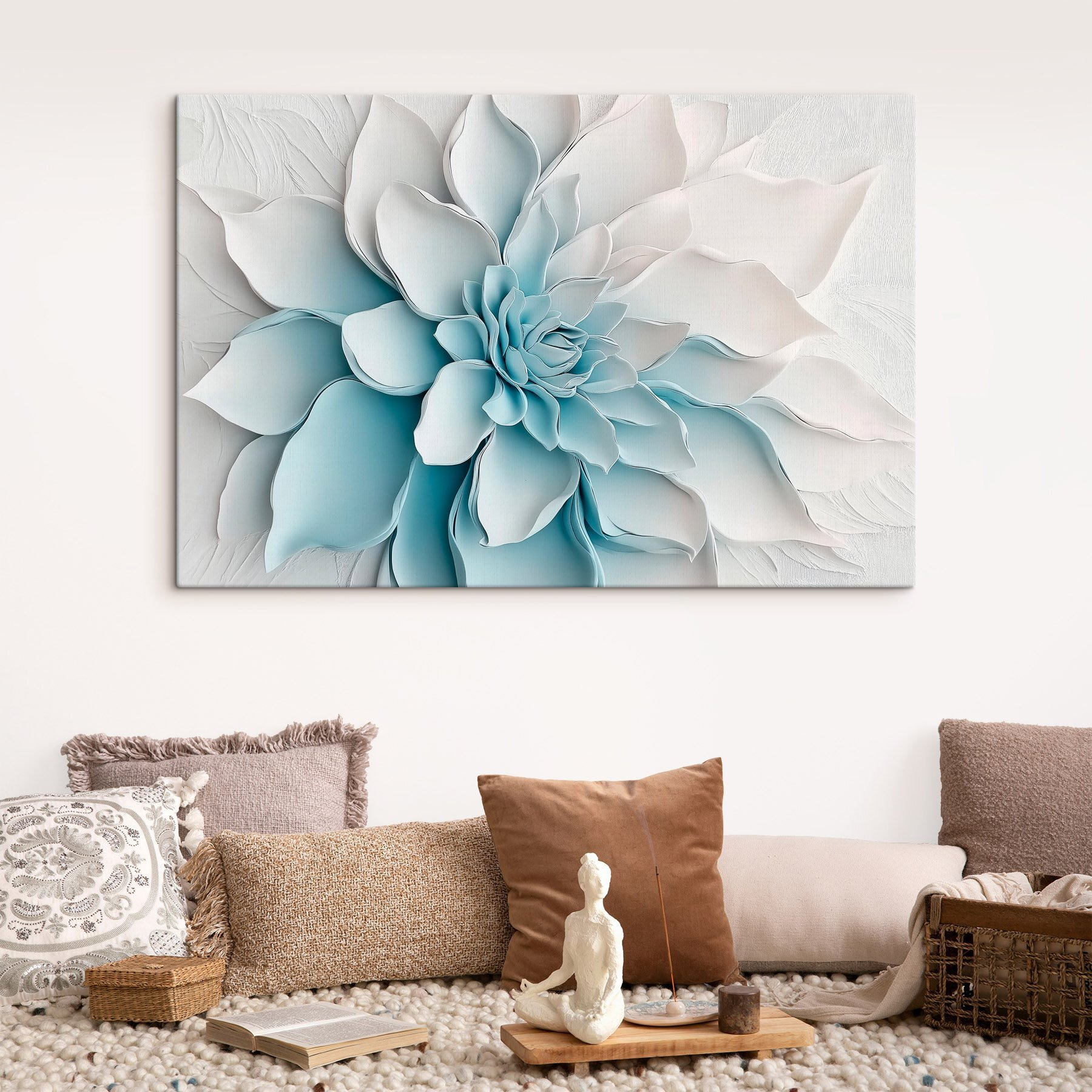 White flower made of paper