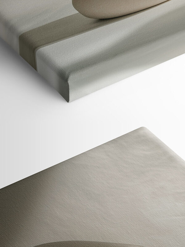 Stack of rocks on a white surface