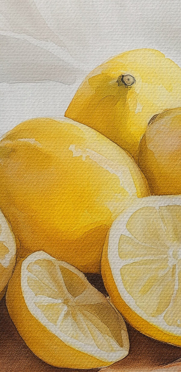 Skupina citronů na prkénku Skupina citronů na prkénku
