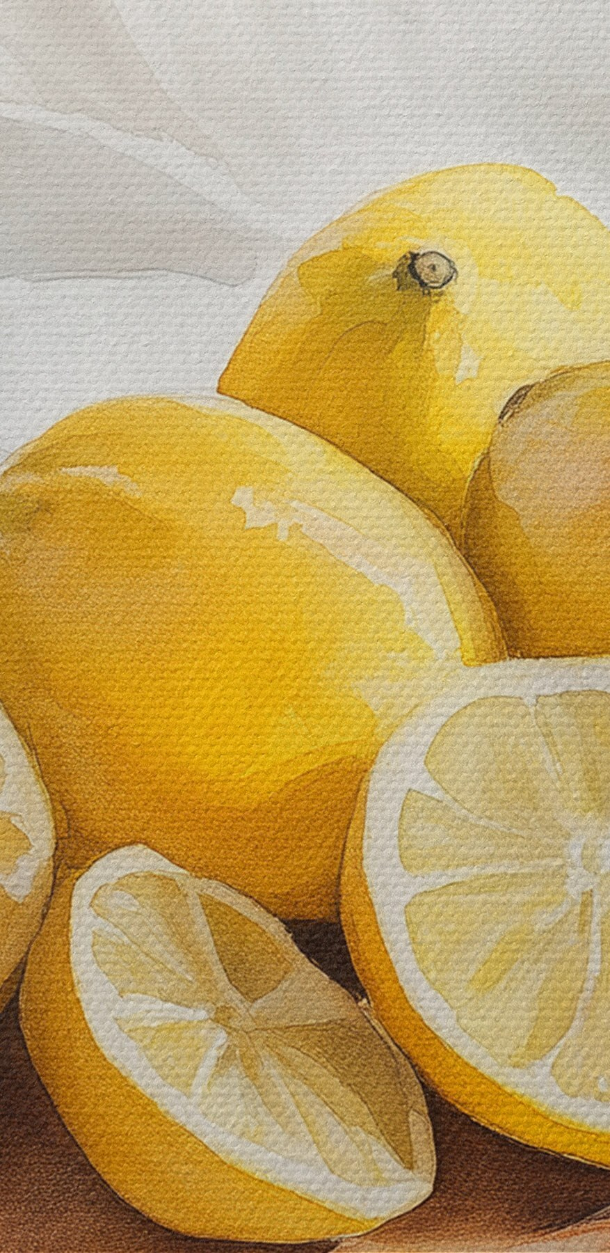 Skupina citronů na prkénku Skupina citronů na prkénku