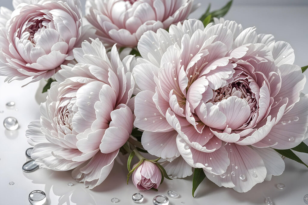 Group of pink flowers